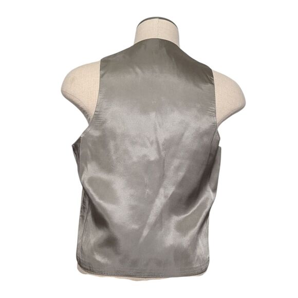 Vintage Chaps By Ralph Lauren 3-Piece Suit Tan Crosshatch Preppy Old Money Rich - Picture 12 of 16